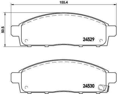 Колодки гальмівні передні BREMBO P54038