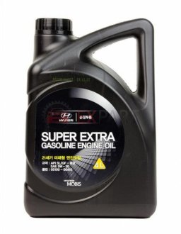 Олива моторна Hyundai/Kia Super Extra Gasoline 5W-30, 4л. Hyundai/Kia/Mobis 0510000410