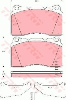 Колодки Тормозные 4605A049 TRW GDB3349